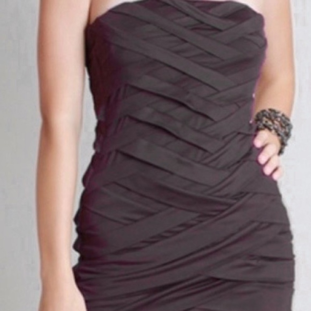 NikiBiki Black Waffle Dress